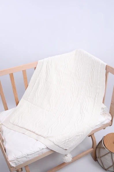 Babyhola Organik %100 Triko Velsoft Bebek Battaniye Yenidoğan Hastane Çıkışı 3-18 ay 4044 - 5