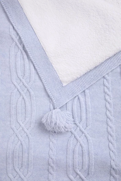 Babyhola Organik %100 Triko Velsoft Bebek Battaniye Yenidoğan Hastane Çıkışı 3-18 ay 4044 - 12