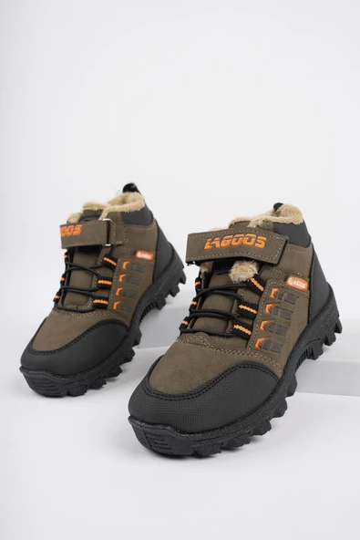 Muggo BOB Garantili Bağcıklı Cırtlı İçi Kürklü Unisex Çocuk Outdoor Kışlık Bot - 5