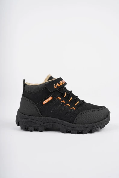 Muggo BOB Garantili Bağcıklı Cırtlı İçi Kürklü Unisex Çocuk Outdoor Kışlık Bot - 10