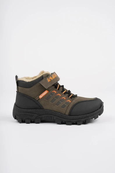 Muggo BOB Garantili Bağcıklı Cırtlı İçi Kürklü Unisex Çocuk Outdoor Kışlık Bot - 6