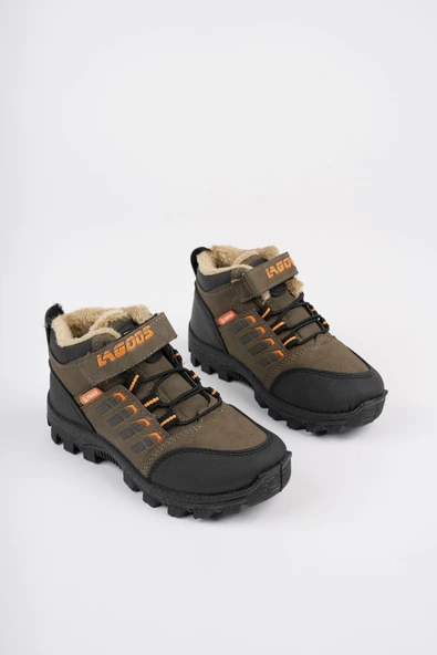 Muggo BOB Garantili Bağcıklı Cırtlı İçi Kürklü Unisex Çocuk Outdoor Kışlık Bot - 8