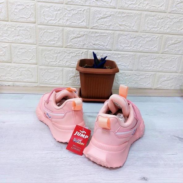 Jump 29601 Açık Pembe Cırtlı Fuspetli Ortapedik Kız Çocuk Spor Ayakkabı - Resim 6