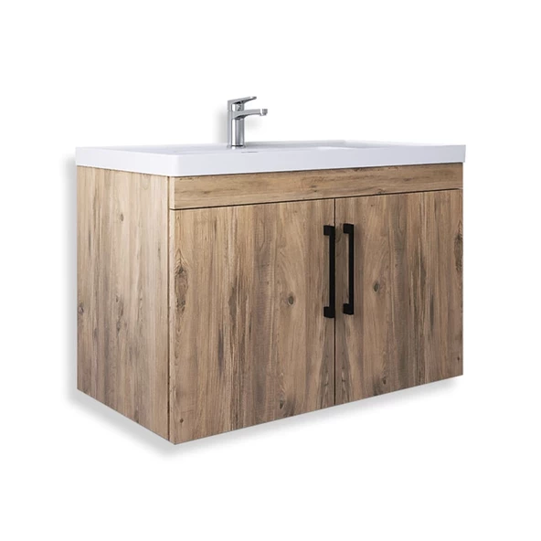 Teta Home Yalova 65 cm Mdf Banyo Lavabolu Alt Dolap  Atlantik Çam