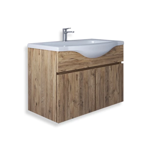Teta Home Kahire 65 cm Mdf Banyo Lavabolu Alt Dolap  Atlantik Çam