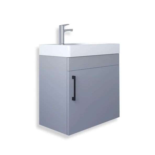 Teta Home Rio 45 cm Mdf Banyo Lavabolu Alt Dolap  Sis gri