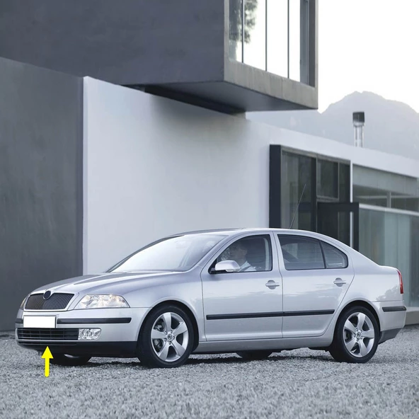 Skoda Octavia 2 A5 2005-2008 Ön Tampon Alt Spoyler Karlık 1Z0807061