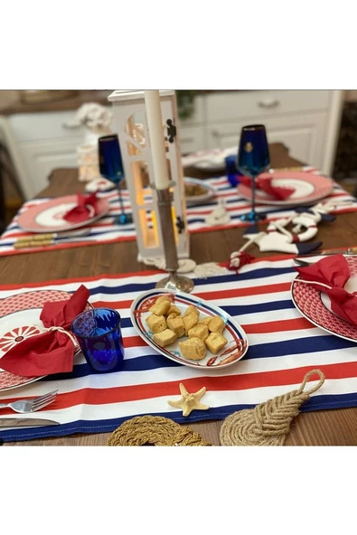 Lacivert Beyaz Çizgili Tommy Ranır - Runner - 2