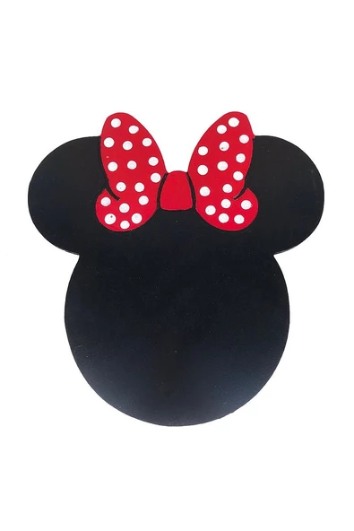 Minnie Mickey Mouse Ahşap Supla - Amerikan Servis - Tabak Altı - 4