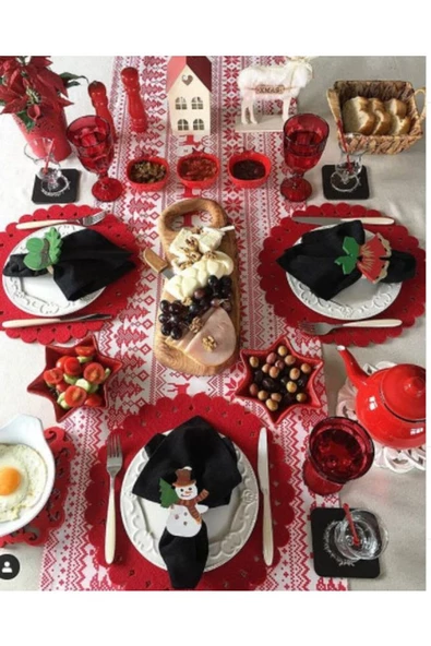 Kardan Adam Peçete Halkası & Peçete Yüzüğü 2'li