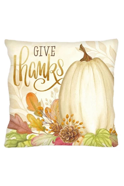 Give Thanks Balkabağı Yastık & Kırlent Kılıfı-kırlent