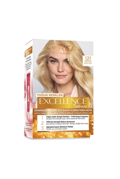 Loreal Excellence İntense Kit Saç Boyası-121 ÇOK AÇIK BUZUL SARI