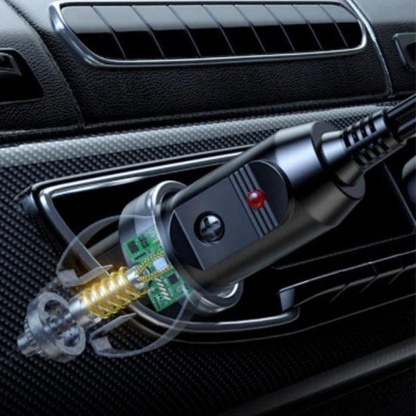 Polham 12V Taşınabilir Kompresör, Araç İçin Lastik Şişirme Pompası, Otomobil, Motosiklet, Bisiklet Pompası - 5