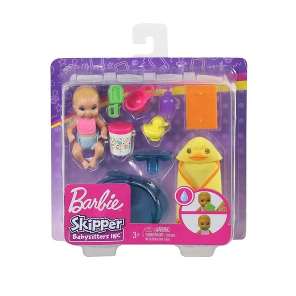 GHV83 Özellikli Minik Bebekler Barbie Bebek Bakıcısı - 5