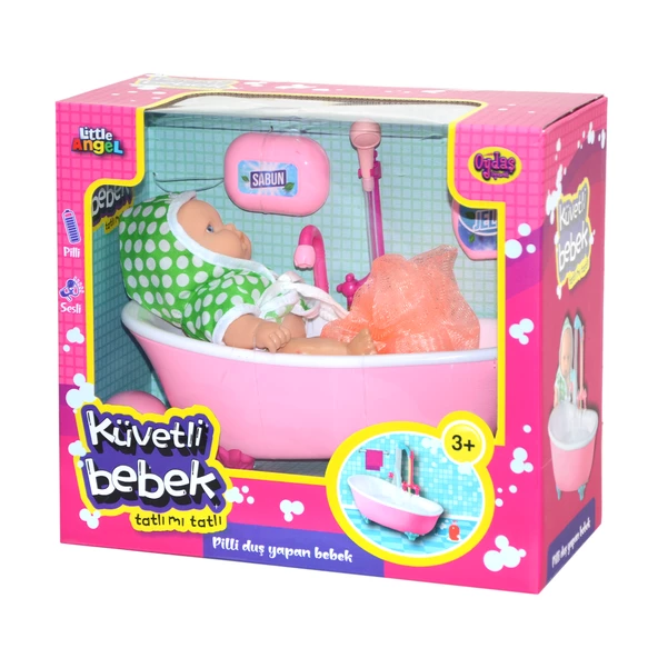 02605 Oydaş,  Pilli Küvette Duş Yapan Bebek - 3