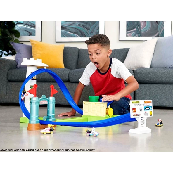 HGK59 HW Mario Kart Keskin Dönüşler Pist Seti /Hot Wheels - 6