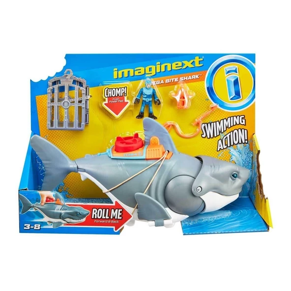 GKG77 Imaginext - Çılgın Köpekbalığı Oyun Seti