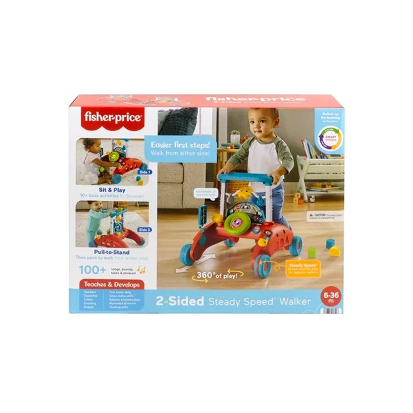 HJP48 Fisher-Price İlk Arabam Çift Yönlü Yürüteç - 2