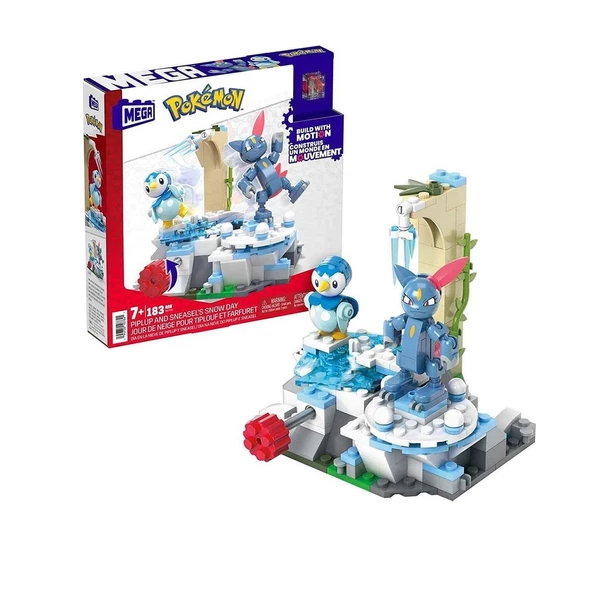 HKT20 MEGA™ Pokémon™ Piplup ve Sneasel Kış Macerası Seti 183 parça + 7 yaş - 2