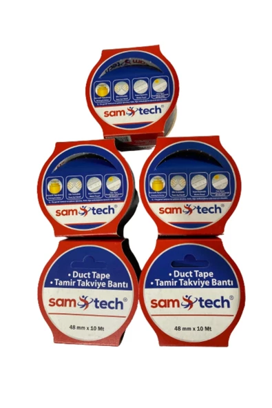 Sam-Tech Tamir Bantı 48mm x 10Mt Siyah 5 Li - 3
