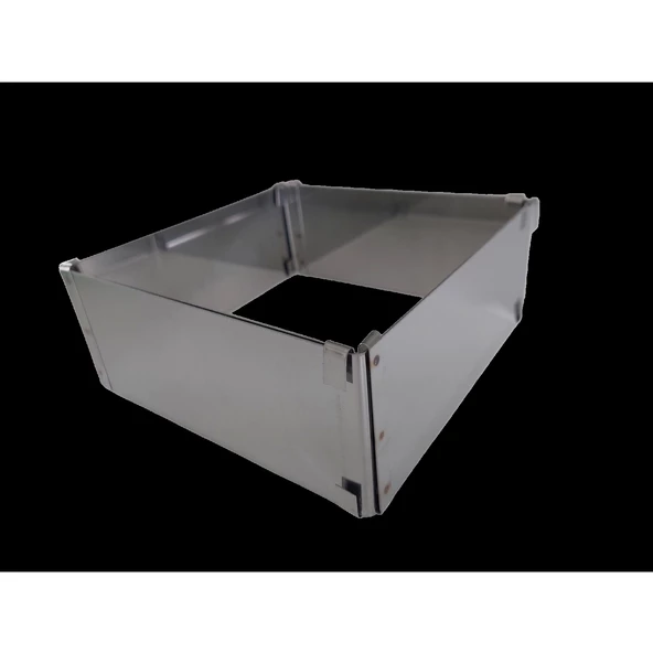 Ayarlı Kare Pasta Kalıbı H:8 Cm - 4