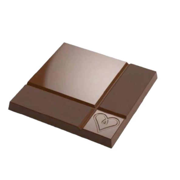 Polikarbon Kare Tablet Çikolata Kalıbı 80 gr | Cm-3840 - Resim 2