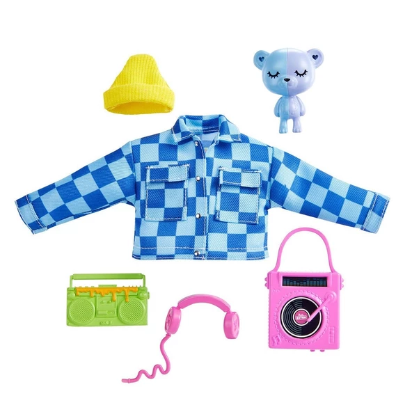HDJ38 Barbie Extra Hayvan Dostları ve Kıyafet Paketleri - 4