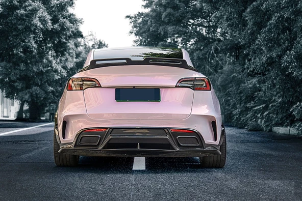 Autogp Tesla model y turbo bagaj üstü spoiler pianoblack