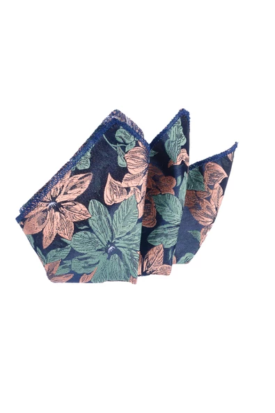 Cengiz İnler Büyük Çiçek Desenli Mendilli Mikrofiber Erkek Kravat - Resim 5