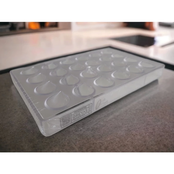 Polikarbon Damla Pralin Çikolata Kalıbı 9.2 gr | Cm-3536 - 2