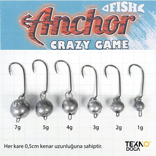 TAMSET Crazy Game Hareketli LRF Jig Head Silikon Yem Zokası - 2