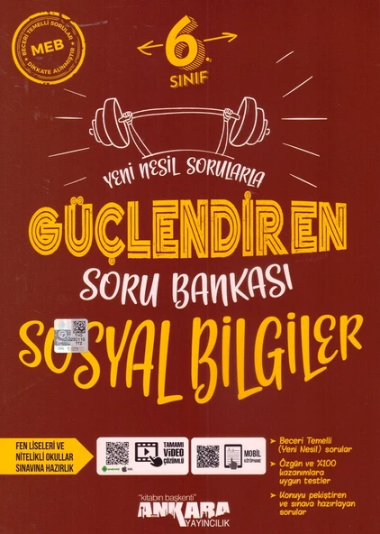 ANKARA 6.SINIF GÜÇLENDİREN SOSYAL BİLGİLER SORU BANKASI