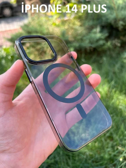 İphone 14 Plus Hybrid Magsafe Animasyonlu Sararmaz Kılıf - Resim 6