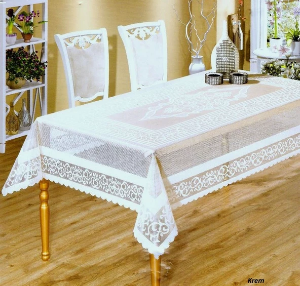 Raşel Örme 160x220 Pano Desenli Masa Örtüsü (SEÇENEKLİ) - 4