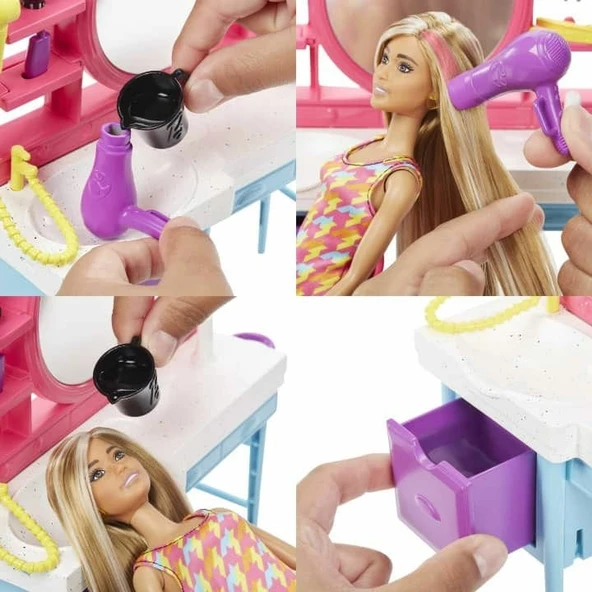 HKV00 Barbie Muhteşem Kuaför Oyun Seti - 6