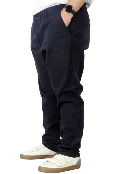 Mode XL Büyük Beden Erkek Gabardin Pantolon Doğa 22850 Lacivert - 2