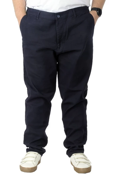 Mode XL Büyük Beden Erkek Gabardin Pantolon Doğa 22850 Lacivert