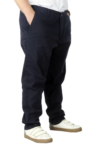 Mode XL Büyük Beden Erkek Gabardin Pantolon Doğa 22850 Lacivert - 3