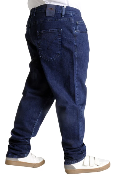 Mode XL Erkek Kot Pantolon Klasik M Lopez Blue 22933 Lacivert - 2