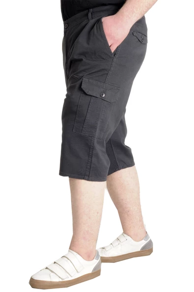 Mode XL Büyük Beden Erkek Kapri Klasik 21401 Antrasit - 3