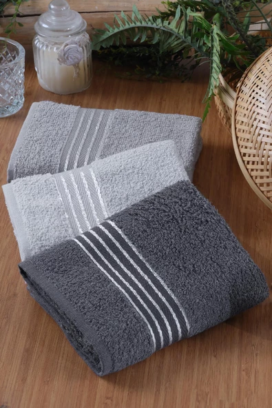 Lines | 3'lü 50x90 cm El&Yüz Havlu Seti - 6