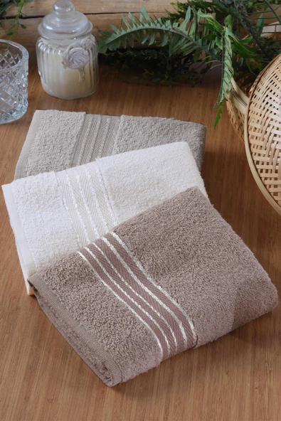 Lines | 3'lü 50x90 cm El&Yüz Havlu Seti - 3
