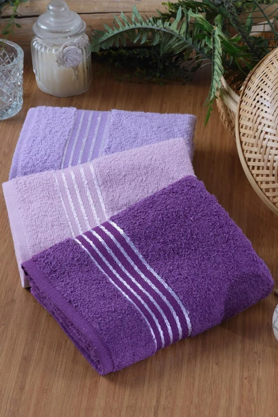 Lines | 3'lü 50x90 cm El&Yüz Havlu Seti - 9