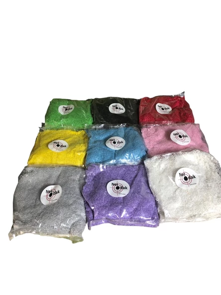 Renkli Dekoratif Kum Oyuncak Kumu  (5 Paket) Vazo Kumu Bahçe Dekor Saksı Terraryum Kum 3,5 Kg - 2