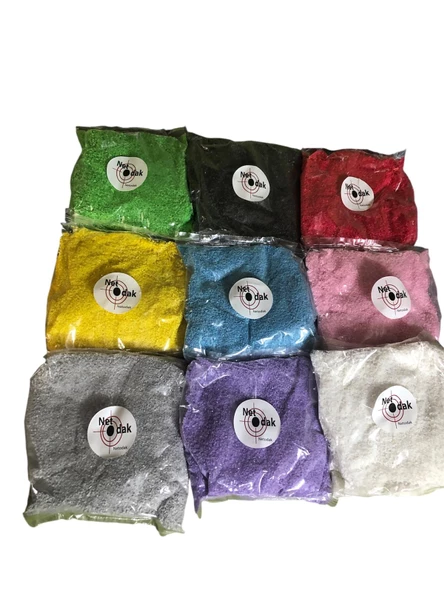 Renkli Dekoratif Kum Oyuncak Kumu  (5 Paket) Vazo Kumu Bahçe Dekor Saksı Terraryum Kum 3,5 Kg - 8