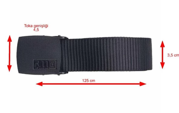 5.11 Tactical Palaska Metal Toka- 5.11 Tactical Kemer Palaska - 2