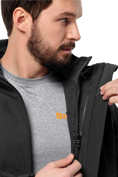 Jack Wolfskin Taubenberg 3IN1 Erkek Su Geçirmez Outdoor Mont - 3
