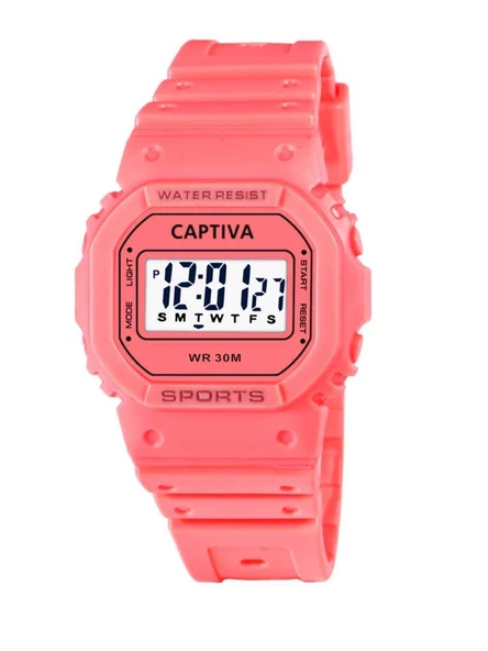 Captiva Digital 30 mt Suya Dayanıklı Işıklı Alarmlı Kronometreli Takvimli Silikon Kordonlu Çoçuk Kol Saati - 2
