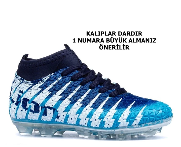 Lion 1453 Turkuaz Renk Çoraplı Erkek Çocuk Krampon