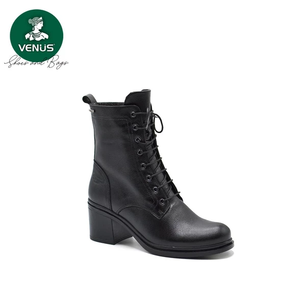 VENÜS 2355003K WATERPROOF TOPUKLU DERİ KLASİK KADIN BOT - Resim 3